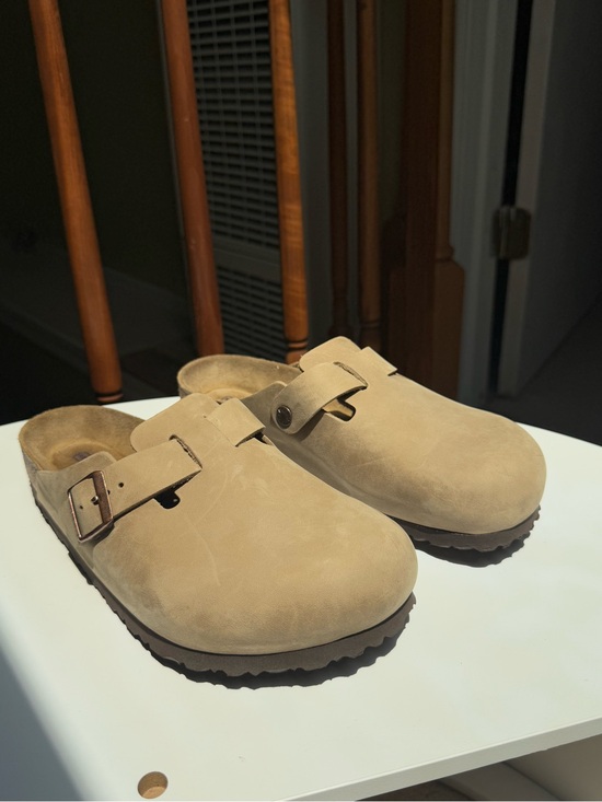 Birkenstock Other - Birkenstock Boston leather Clogs in Light Tan for men size 9-9.5